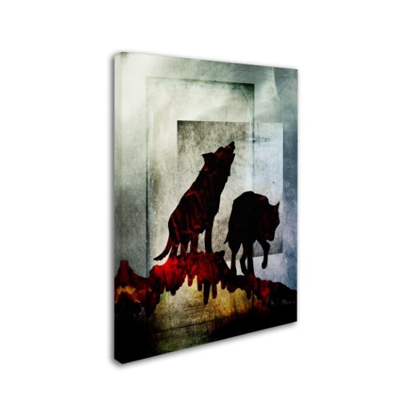 LightBoxJournal 'Pair Of Wolves' Canvas Art,35x47